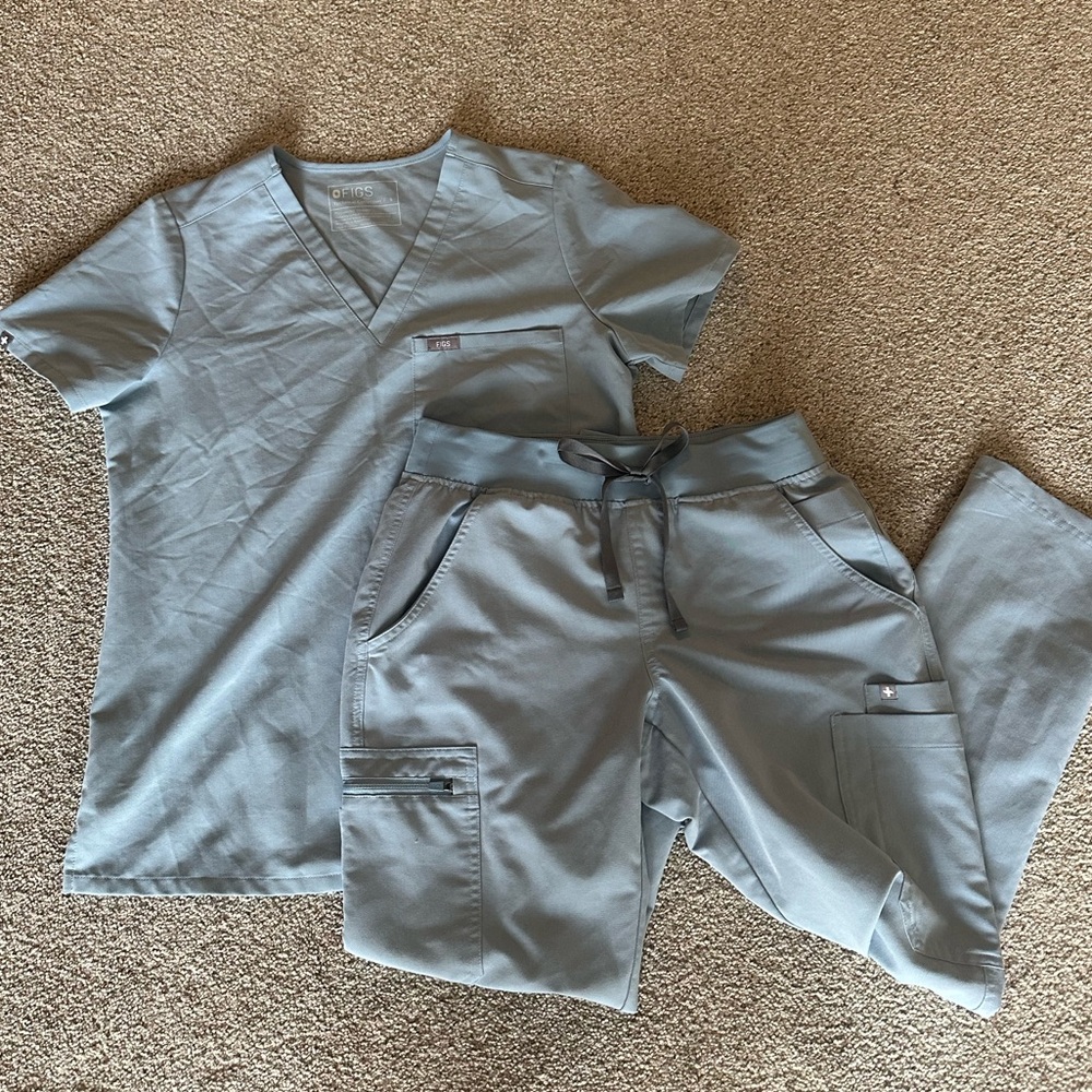 Figs Dusty Blue Scrubs